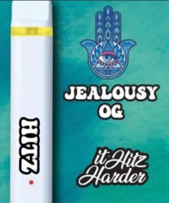 Hitz Jealousy OG Disposable 2G Vape Pen - Authentic Hybrid Berry OG Flavor Disposable Vape