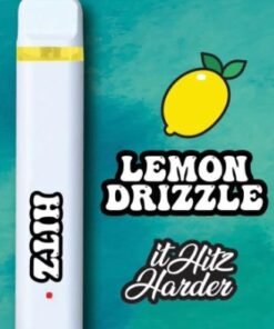 Hitz Lemon Drizzle Disposable 2g vape with vibrant lemon flavor packaging