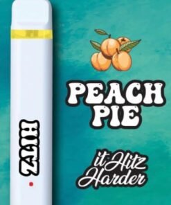 Hitz Peach Pie Disposable vape with sweet peach dessert-inspired flavor and premium disposable design