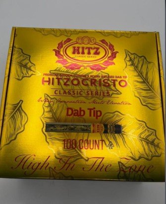 hitzocristo-classic-series-2g-packaging Hitzocristo Rosin Dab Tip Pre Rolls in official brand packaging, 2g classic series.