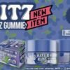 Hitz Blue Raspberry THC Gummies premium infused edible candy